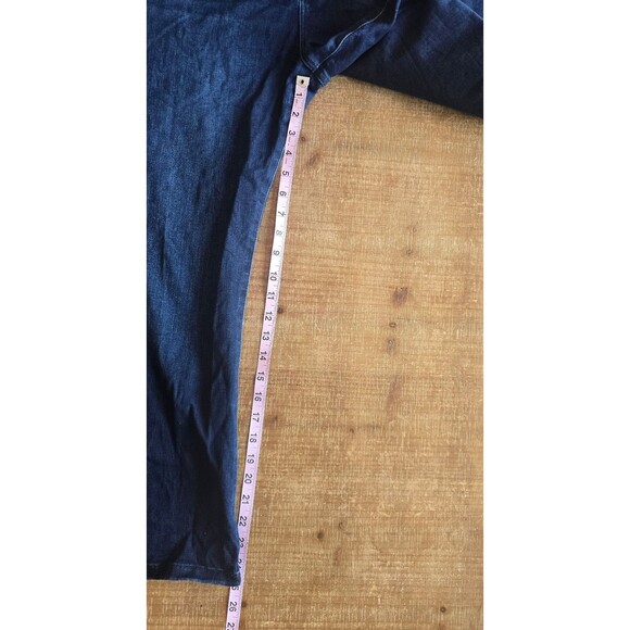 FRAME darker blue denim Le Crop Mini Boot jeans women's size 33 - Picture 7 of 12